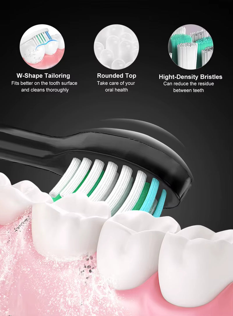 Sonic Electric Toothbrush Smart Ultrasonic Dental Teeth Whitening Rechargeable Adult Tooth Brush  S100 With8 Brush Head