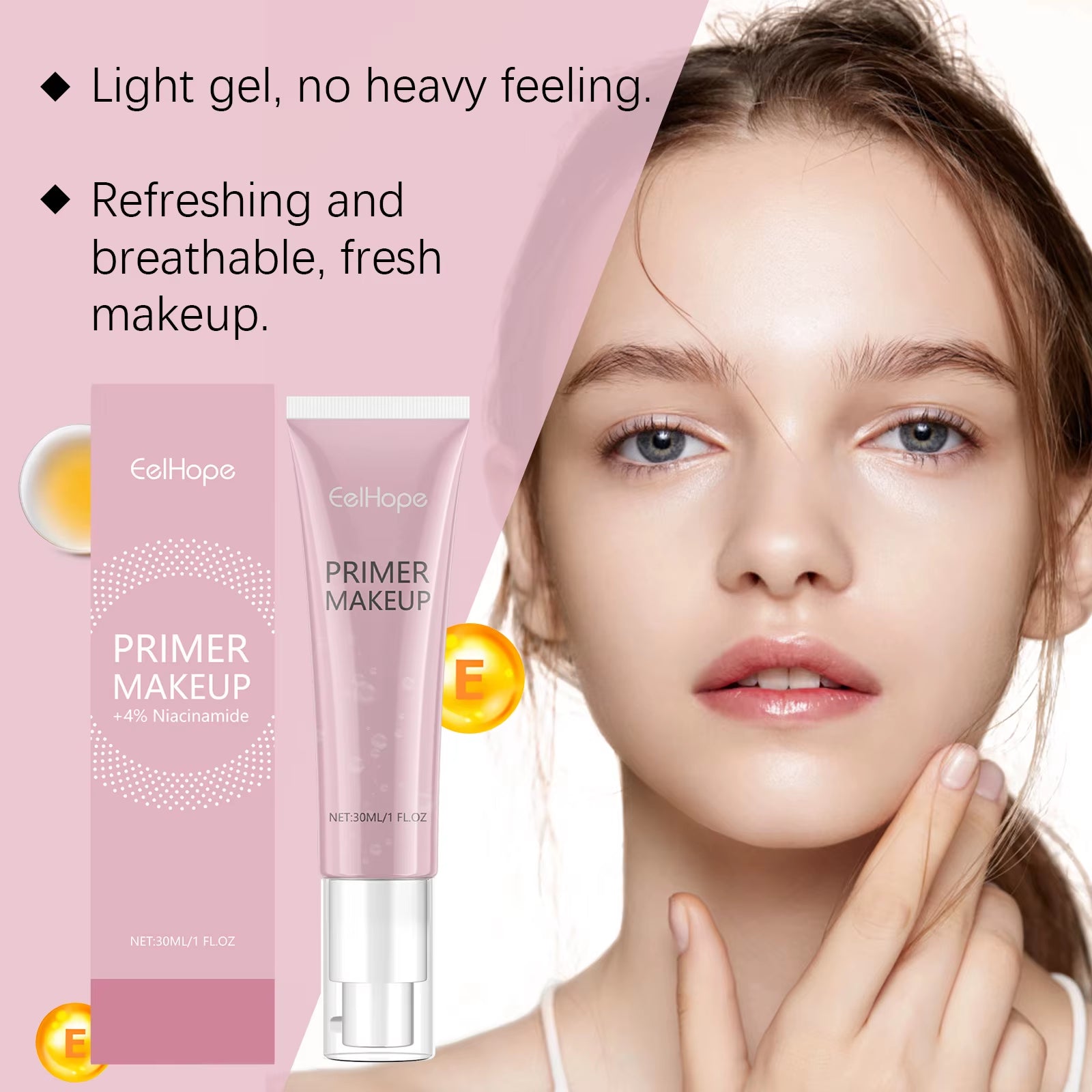 Moisturizing Facial Base Primer Gel Oil Control Hydrating Face Long Lasting under Foundation Invisible Pore Makeup Primer Cream