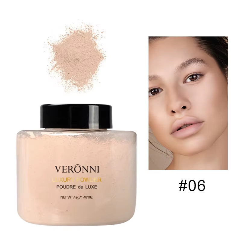 Banana Shaped Loose Powder Can Reduce Pores and Fine Lines, with a Long-Lasting Matte Effect and Natural Facial Makeup Powder