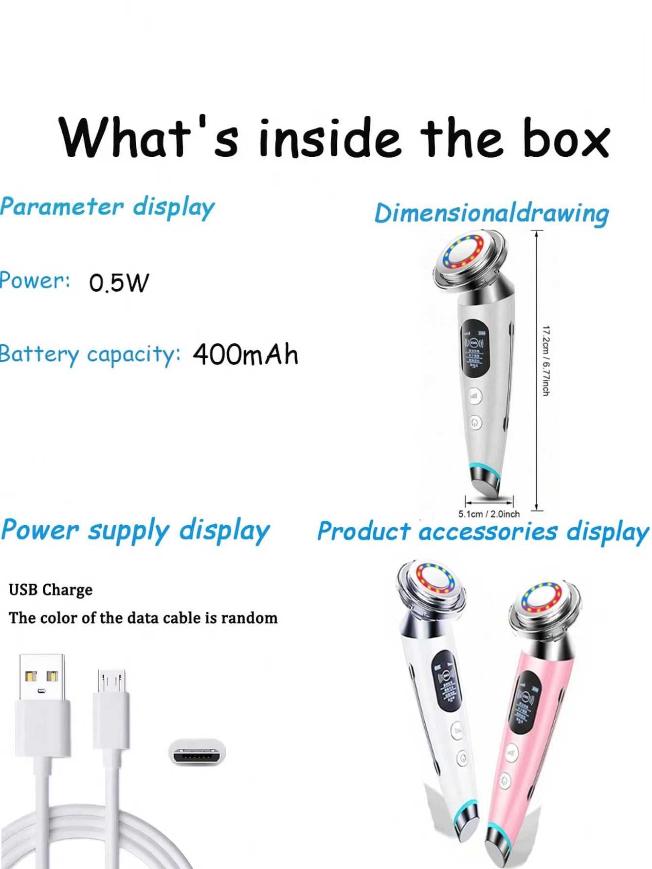 2026 1PC Gezicht Lifting Gezicht Massager Fr Elektroporatie Radio Frequentie Led Photon Huidverzorging Rechargeable
