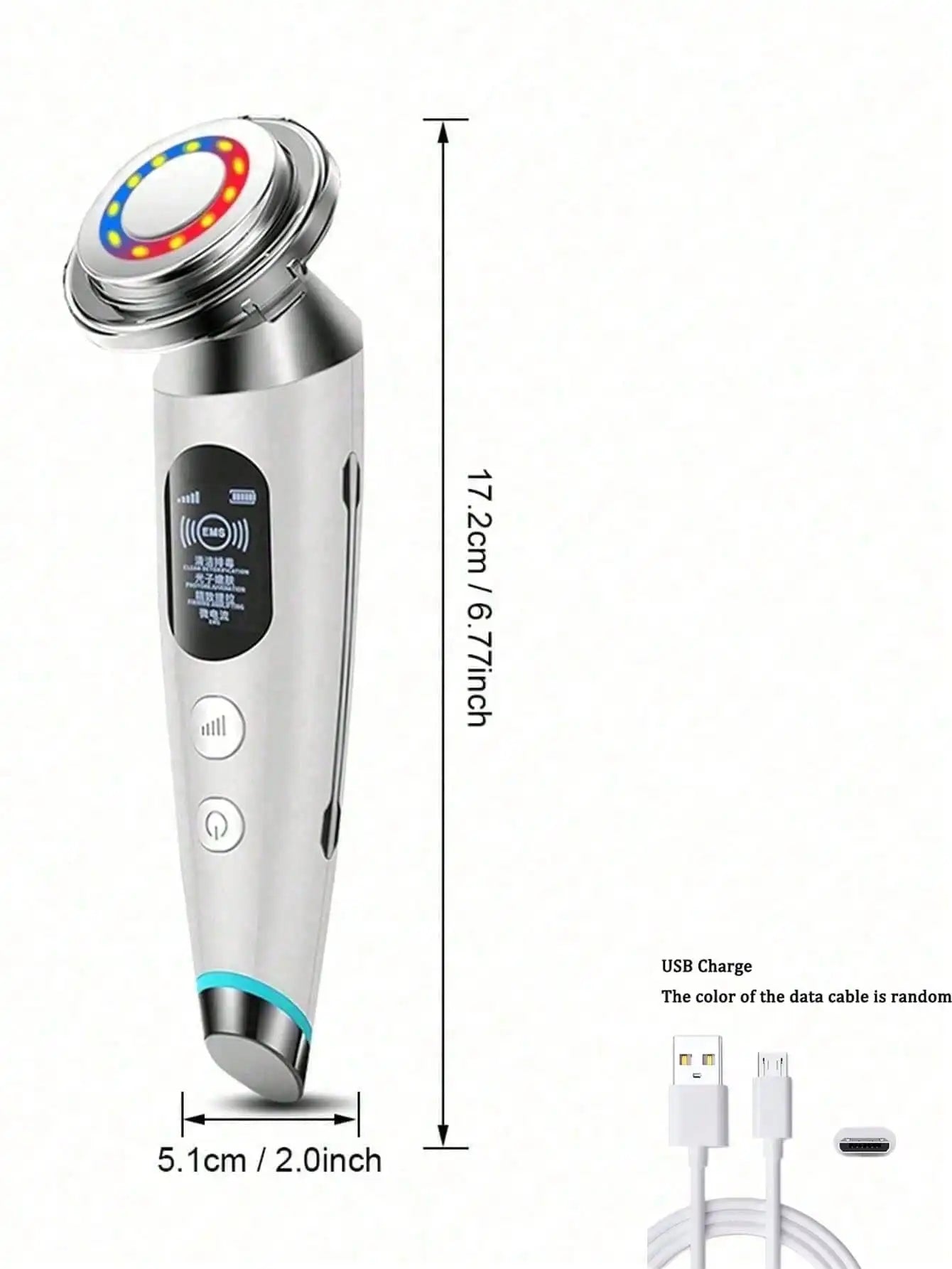 2026 1PC Gezicht Lifting Gezicht Massager Fr Elektroporatie Radio Frequentie Led Photon Huidverzorging Rechargeable