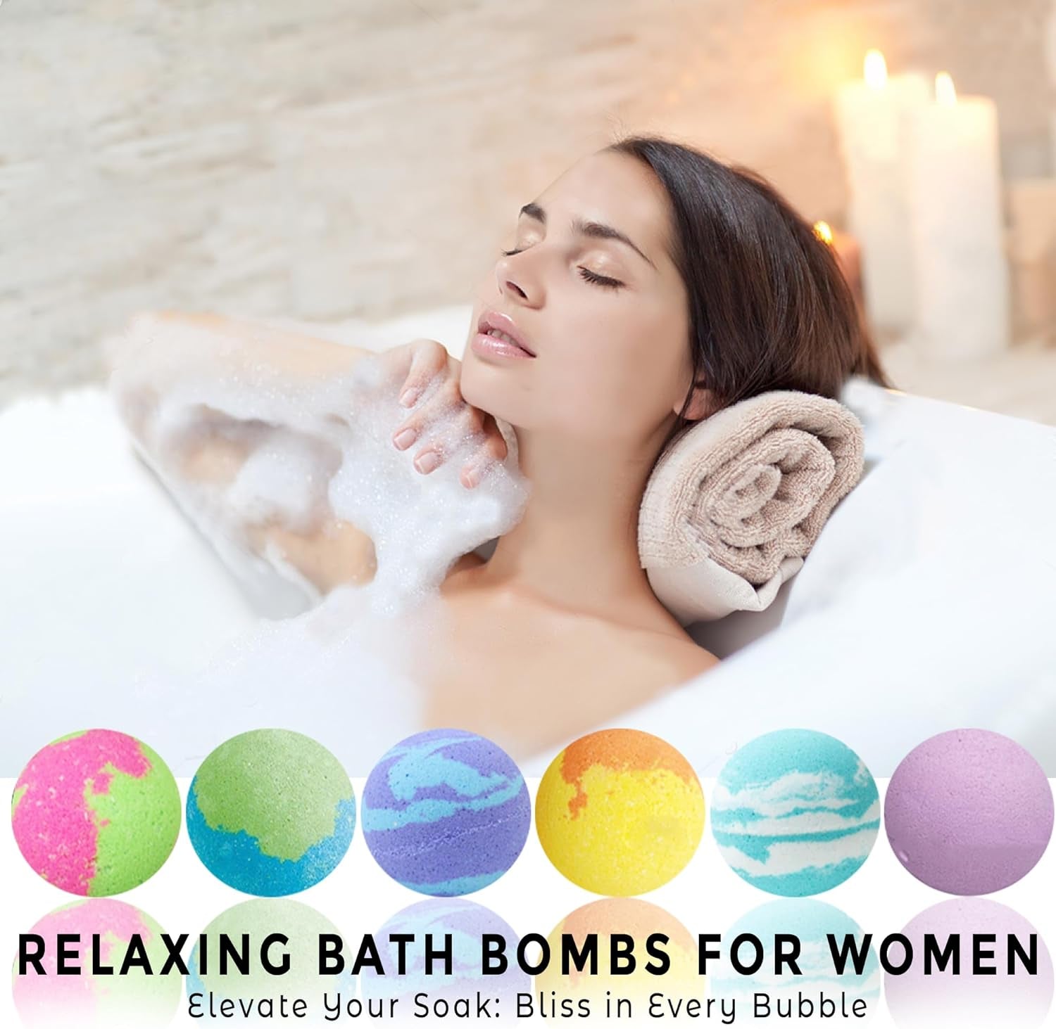 Valentines Bath Bombs for Women Gift Set - 24 Natural & Organic Bath Bombs with Essential Oils & Moisturizing Shea Butter, Spa Birthday Gift, Selfcare Gifts for Her, Women, Teen Girls Bridesmaid Gift