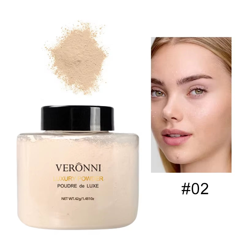 Banana Shaped Loose Powder Can Reduce Pores and Fine Lines, with a Long-Lasting Matte Effect and Natural Facial Makeup Powder