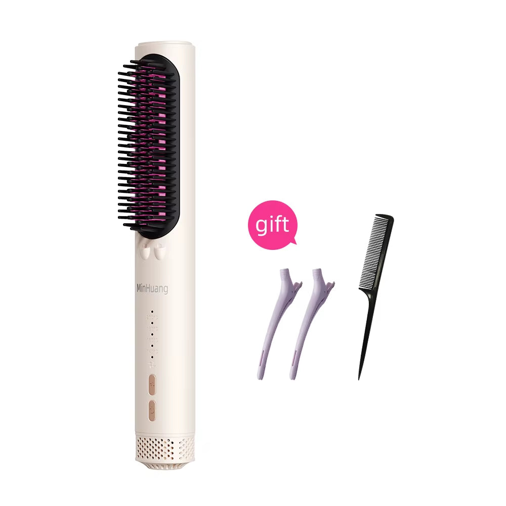 Electric Hot Comb Multifunctional Straight Hair Straightener Comb Negative Ion Anti-Scalding Styling Tool Straightening Brush